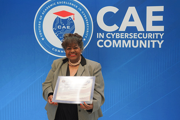 Dr. Denise Holland during the NSA-CAE Conference in Chicago